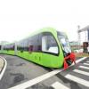 В Китае показали пассажирское транспортное средство, представляющее собой гибрид автобуса и трамвая