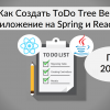 Обучающий проект: ToDo веб приложения на Spring и ReactJS