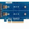 Платы расширения Gigabyte CMT4034 и CMT4032 позволяют подключить накопители M.2 к слоту PCIe