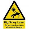 Лазерная безопасность наглядно, или почему не стоит смотреть в лазерный луч