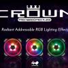 В серию InWin Crown входят корпусные вентиляторы типоразмера 120 и 140 мм с полноцветной подсветкой