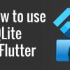Используем SQLite в Flutter