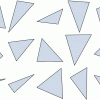 Равномерное распределение точек в треугольнике
