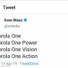 В линейку Motorola One войдут модели Power, Vision и Action