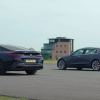Tesla Model 3 против BMW M850i и Mercedes-AMG E63 S: дрэг-гонке