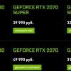 За один день видеокарты GeForce RTX первого поколения стали дешевле на четверть