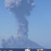 Момент извержения вулкана Стромболи попал на видео