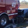 Расследование одной аварии: во время столкновения Tesla Model S с пожарным автомобилем водитель завтракал в салоне