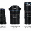 Три модели объективов Laowa стали доступны в вариантах с креплениями Canon RF и Nikon Z