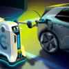 Volkswagen представила концепт робота для автономной зарядки электромобиля