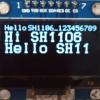 Вывод текста на OLED дисплей с контроллером SH1106 по шине SPI через библиотеку HAL