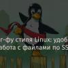 Кунг-фу стиля Linux: удобная работа с файлами по SSH