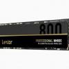 Твердотельный накопитель Lexar Professional NM800 обеспечивает скорость последовательного чтения до 7400 МБ/с