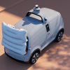 Беспилотный робот для доставки товаров, оснащённый подушкой безопасности для пешеходов. Nuro показала свой новый автомобиль